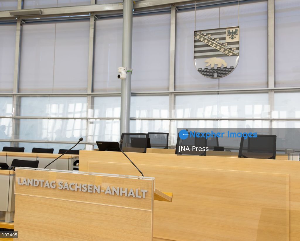 MAGDEBURG, GERMANY, OCTOBER 6, 2026: Lawmakers attend the inaugural session of the newly elected Saxony-Anhalt state parliament in Magdeburg following the September state election, in which the far-right Alternative for Germany (AfD) emerged as the largest party. AfD lawmaker Tobias Rausch was elected president of the state parliament with 48 votes, becoming the first AfD politician to hold the presidency of a German state parliament. Photo by Somaya Abdelrahman/ JNA Press. (Photo by Somaya Abdelrahman/JNA Press via Nexpher Images)