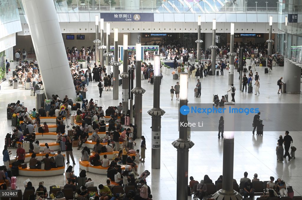 Chinese tourists waiting to take the high-speed train from Hong Kong West Kowloon Station on October 7, 2026 in Hong Kong. Today is the last day of China's National Day holiday. (Photo by Kobe Li/Nexpher Images)
