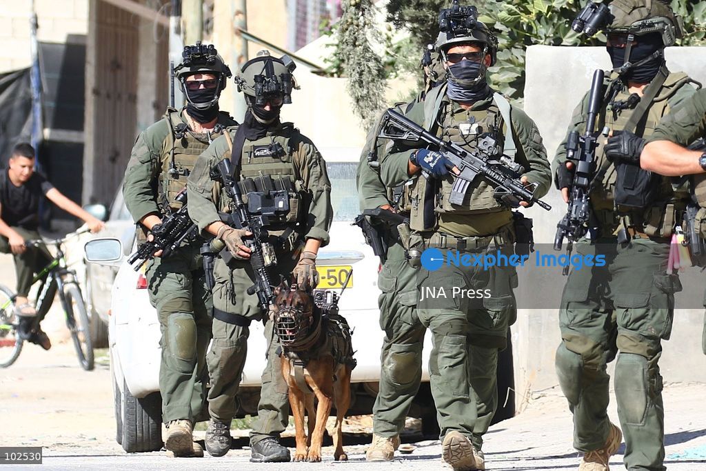 QATANNA, OCCUPIED WEST BANK, OCTOBER 7, 2026: Israeli forces carry out a military operation in the town of Qatanna, northwest of Jerusalem, raiding residential homes, detaining Palestinian residents and conducting field interrogations. Israeli forces also imposed a closure on the town, restricting movement in and out of the area. The operation in Qatanna formed part of a wider campaign across towns and villages northwest of Jerusalem, during which around 50 Palestinians were detained or arrested and dozens of homes were raided, according to Palestinian officials.  Photo by Salman Mohsen Alkhatib / JNA Press. (Photo by Salman Mohsen Alkhatib/JNA Press via Nexpher Images)