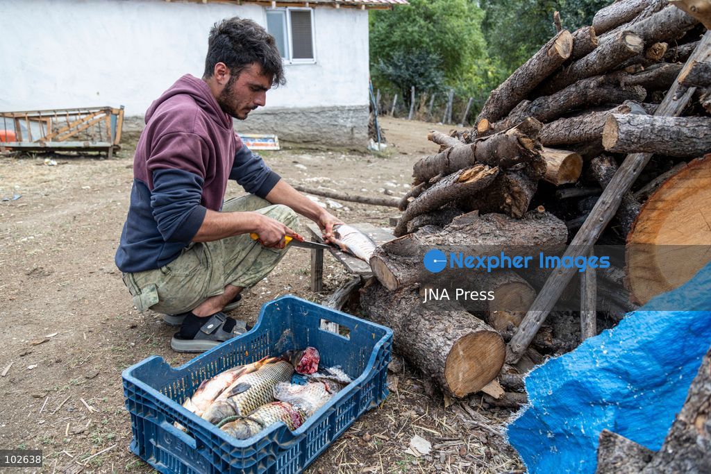 MADA ISLAND, BEYSEHIR, TURKEY, OCTOBER 2026: Residents go about their daily lives on Mada Island in Lake Beysehir, where a small community continues to depend largely on fishing as the island's population declines. With no road connection, school, grocery store or health centre, residents rely on small boats to reach the mainland for basic services and supplies. Local fishermen say falling water levels, pollution and declining catches in Lake Beysehir are adding to economic pressures and encouraging younger residents to leave. Celal Er, a fisherman raising his young child on the island, says his catch over the past week did not cover the cost of fuel for his boat and that he is considering leaving when his child reaches school age. The community's declining population and limited access to essential services are putting increasing pressure on a way of life sustained on the island for generations. Photo by Emrullah Gumus / JNA Press (Photo by Emrullah GÃ¼mÃ¼Å/JNA Press via Nexpher Images)