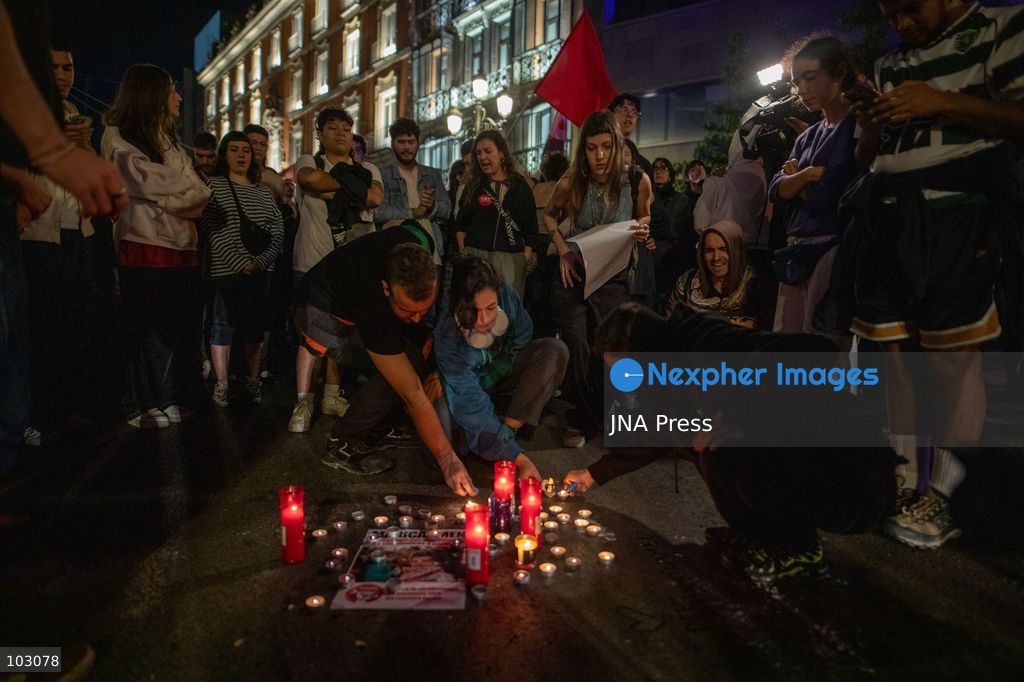 MADRID, SPAIN, OCTOBER 7, 2026: Hundreds of demonstrators gather in central Madrid following the death of Maricarmen Abascal, an elderly woman whose eviction from her longtime home sparked widespread housing protests across Spain. Abascal, who was in her eighties, had been evicted after her apartment was acquired by a real estate investment fund. Her case became a symbol of growing public anger over evictions, housing insecurity and rising housing costs. Photo by C. Carvajal / JNA Press. (Photo by C. Carvajal/JNA Press via Nexpher Images)
