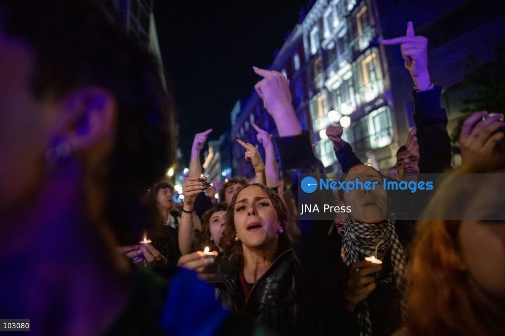MADRID, SPAIN, OCTOBER 7, 2026: Hundreds of demonstrators gather in central Madrid following the death of Maricarmen Abascal, an elderly woman whose eviction from her longtime home sparked widespread housing protests across Spain. Abascal, who was in her eighties, had been evicted after her apartment was acquired by a real estate investment fund. Her case became a symbol of growing public anger over evictions, housing insecurity and rising housing costs. Photo by C. Carvajal / JNA Press. (Photo by C. Carvajal/JNA Press via Nexpher Images)