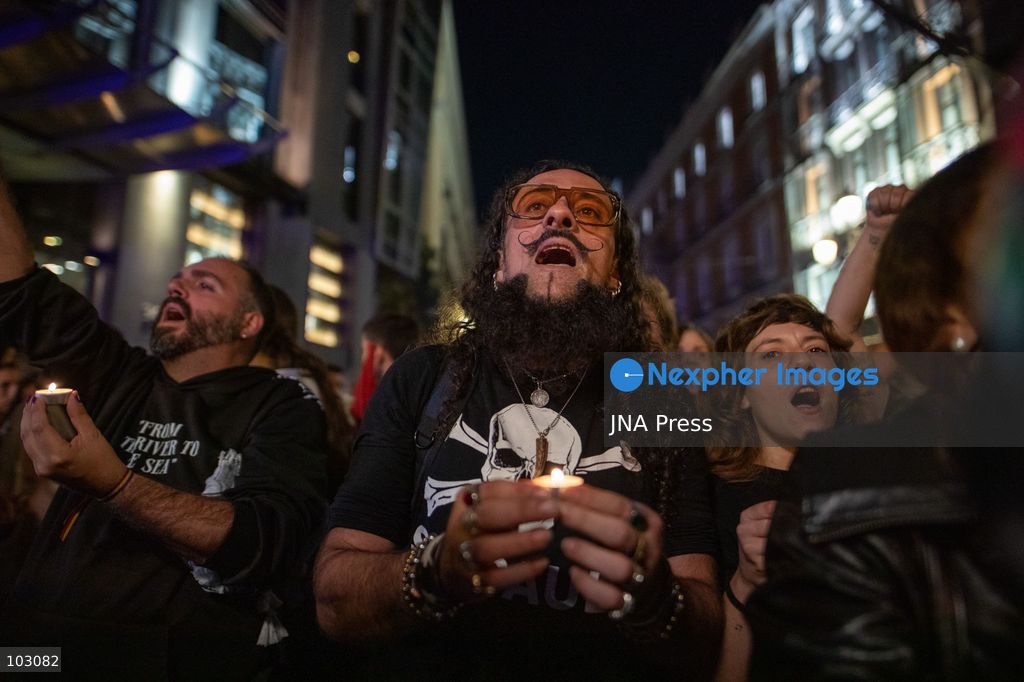 MADRID, SPAIN, OCTOBER 7, 2026: Hundreds of demonstrators gather in central Madrid following the death of Maricarmen Abascal, an elderly woman whose eviction from her longtime home sparked widespread housing protests across Spain. Abascal, who was in her eighties, had been evicted after her apartment was acquired by a real estate investment fund. Her case became a symbol of growing public anger over evictions, housing insecurity and rising housing costs. Photo by C. Carvajal / JNA Press. (Photo by C. Carvajal/JNA Press via Nexpher Images)