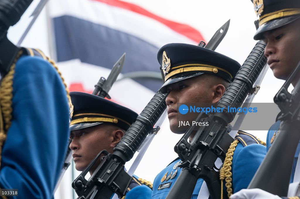 BANGKOK, THAILAND, OCTOBER 9, 2026: Thai Prime Minister Anutin Charnvirakul welcomes Timor-Leste Prime Minister Kay Rala Xanana Gusmao during an official ceremony at Government House in Bangkok. Gusmao is visiting Thailand on October 9 and 10 at Anutin's invitation, marking the first official visit by a Timor-Leste prime minister in 13 years and the first since the country became ASEAN's 11th member in October 2025. The visit includes bilateral discussions on trade, investment, security and regional cooperation. Photo by Watsawat Koktabtim / JNA Press. (Photo by Watsawat Koktabtim/JNA Press via Nexpher Images)