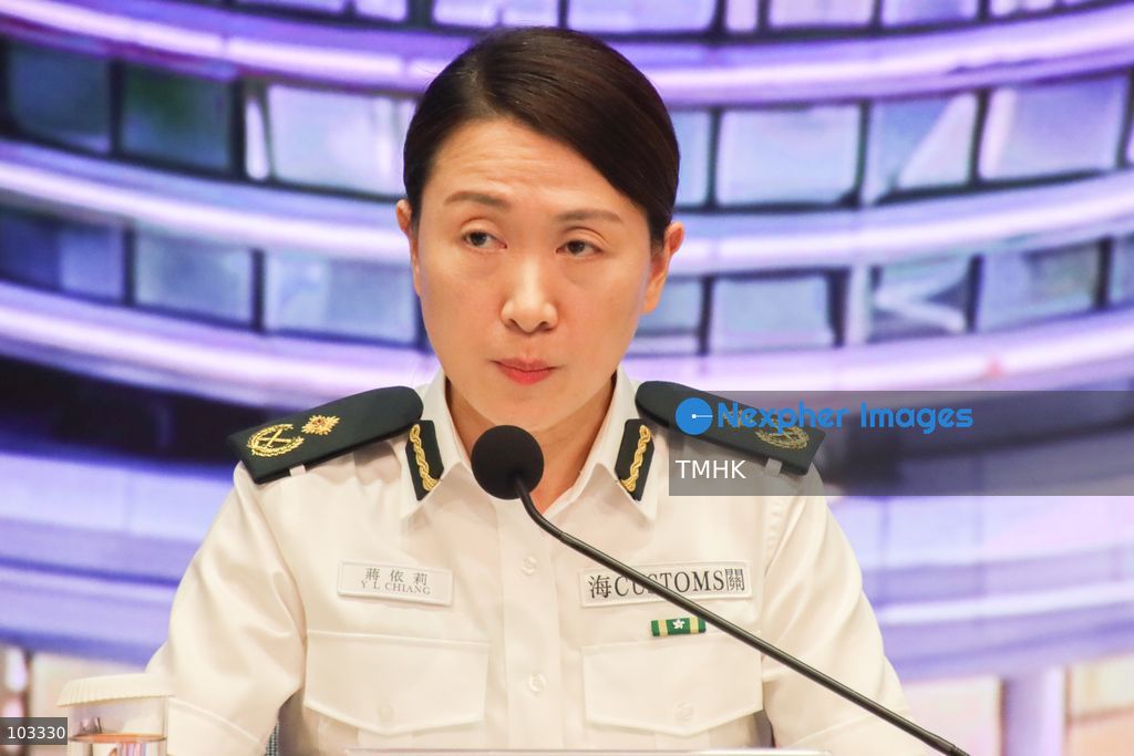 Customs and Excise Department Assistant Commissioner (Boundary and Ports) Chiang Yi-lee attends a joint press conference on the opening arrangements for the new Huanggang Port at the Central Government Offices in Hong Kong on October 9, 2026. (Photo by Gordon Choi/TMHK via Nexpher Images)