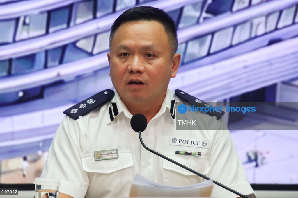 Hong Kong Police Force Border District Commander Alan Lau King-lun attends a joint press conference on the opening arrangements for the new Huanggang Port at the Central Government Offices in Hong Kong on October 9, 2026. (Photo by Gordon Choi/TMHK via Nexpher Images)