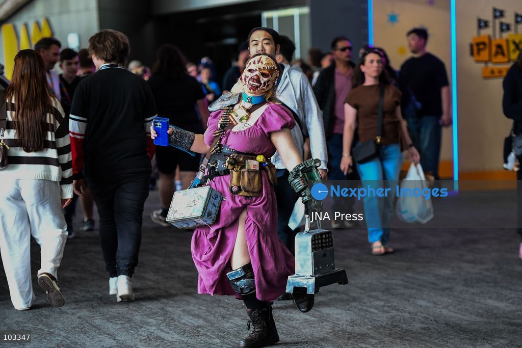 MELBOURNE, AUSTRALIA, OCTOBER 9, 2026: Gaming enthusiasts and cosplay participants attend the opening day of PAX Aus 2026 at the Melbourne Convention and Exhibition Centre. The three-day convention, running from October 9 to 11, brings together gamers, developers, publishers and fans for video game demonstrations, esports competitions, cosplay activities and exhibitions showcasing the latest developments in gaming and entertainment. Photo by Alexander Bogatyrev / JNA Press. (Photo by Alexander Bogatyrev/JNA Press via Nexpher Images)