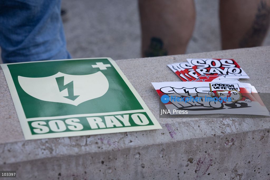 MADRID, SPAIN, OCTOBER 9, 2026: Representatives of Rayo Vallecano supporters’ groups hold a press conference at Parque Juan Jose Garcia Espartero in Madrid under the slogan “SOS Rayo – Salvemos al Rayo” (Save Rayo), raising concerns about the football club’s current situation and calling for measures to protect its future. Jota Vaquerizo and representatives of the Federacion de Penas and Plataforma ADRV participated in the event, highlighting supporters’ demands and their campaign for the club. Photo by Adrian Duran / JNA Press. (Photo by Adrián Durán Mediano/JNA Press via Nexpher Images)