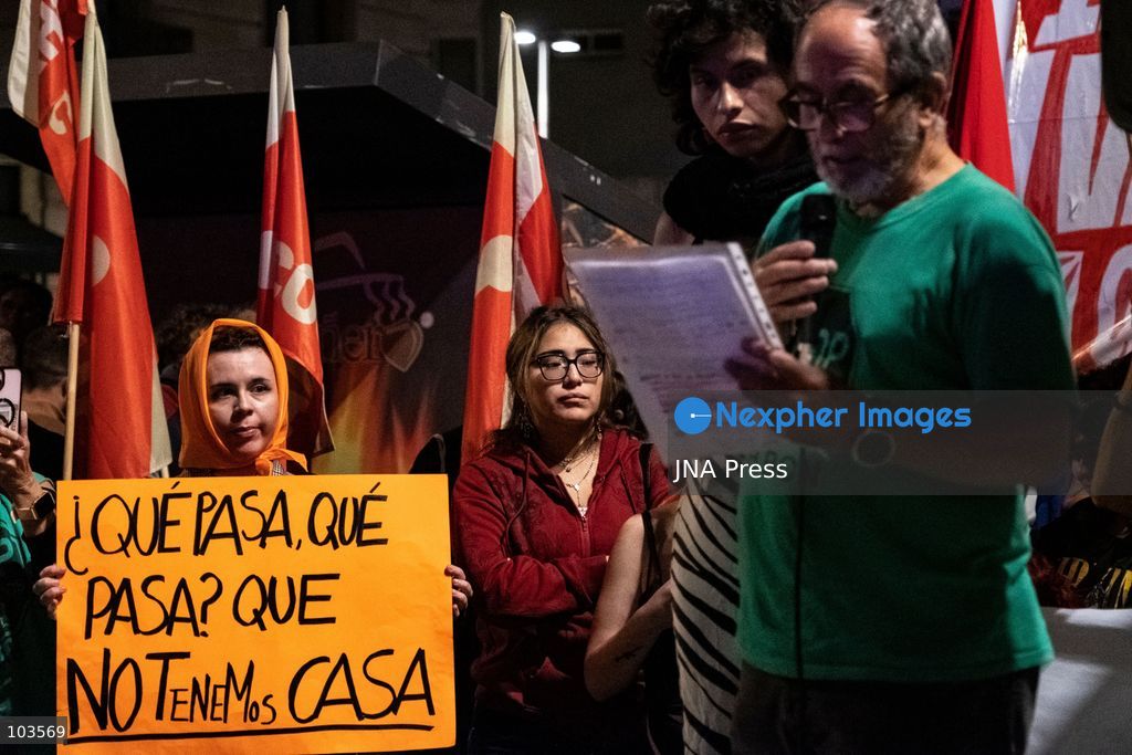 BARCELONA, SPAIN, OCTOBER 9, 2026: Thousands of housing rights protesters march through central Barcelona demanding stronger protections against evictions and calling for a general strike on November 11. The demonstration, organized by housing unions and activist groups, drew approximately 3,000 participants according to local police, while organizers estimated 15,000. Demonstrators observed a minute of silence in memory of Maricarmen Abascal, an 87-year-old woman who died following her eviction in Madrid, and Olga Matute and Javier, who died by suicide after being evicted in L'Hospitalet de Llobregat. The march began at Placa Universitat and continued through the city center. Photo by Miguel Galmés / JNA Press. (Photo by Miguel GalmÃ©s/JNA Press via Nexpher Images)