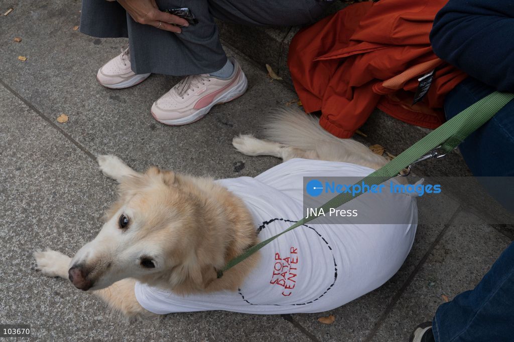 MILAN, ITALY – OCTOBER 10, 2026: Protesters gather for a sit-in in Piazza della Scala in central Milan to oppose the development of new data centers across Lombardy and Italy. The demonstration is organized by the Rete dei Comitati No Data Center (No Data Center Committee Network), which is calling for a moratorium on permits for new facilities. The group also urges public authorities to conduct thorough environmental, urban planning and regional assessments before approving projects. For approved facilities that have not yet begun operating, campaigners are calling for reviews to be reopened if potential microclimate effects and cumulative impacts with existing facilities were not adequately assessed. Lombardy is a major center for Italy’s data center industry. In 2024, the region hosted 67 of Italy’s 168 operational facilities and accounted for approximately 63% of applications for new developments, according to the supplied information. Photo by Calogero Russo / JNA Press. (Photo by calogero russo/JNA Press via Nexpher Images)