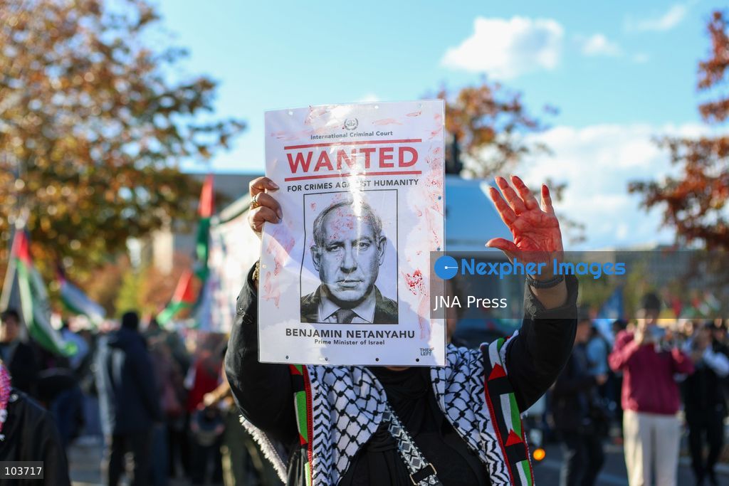 BERLIN, GERMANY, OCTOBER 10, 2026: Thousands of demonstrators take part in the United4Palestine rally under the slogan “No Peace on Stolen Land” in Berlin. Police estimated that around 3,500 people participated in the demonstration, which took place amid extensive security measures and a large police presence. Pro-Israeli counter-protests were also held nearby, with participants expressing opposing views on the Israeli-Palestinian conflict. Photo by Maria Castro / JNA Press. (Photo by Maria Castro/JNA Press via Nexpher Images)