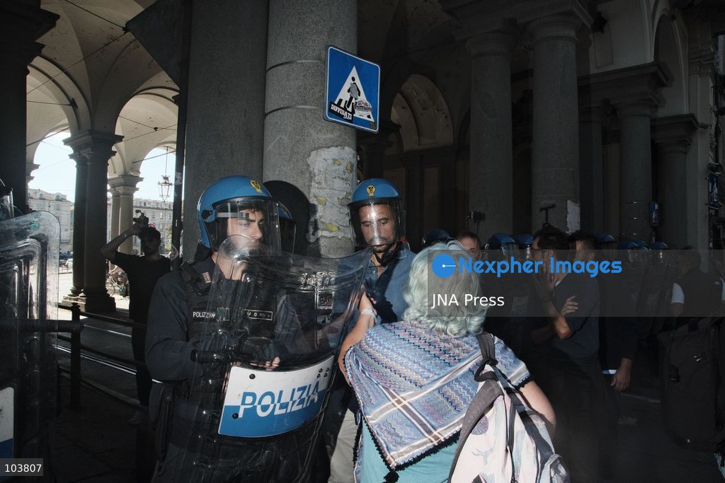 TURIN, ITALY, OCTOBER 10, 2026: Thousands of pro-Palestinian demonstrators march through Turin during a protest organized by the Torino per Gaza coalition. Tensions erupted near Piazza Castello when police blocked access to the square, leading to clashes between demonstrators and riot police before some protesters were allowed to enter. Participants carried Palestinian flags and displayed effigies of Israeli Prime Minister Benjamin Netanyahu and US President Donald Trump as they marched through the city in support of Palestine. Photo by Julian Nelaj / JNA Press. (Photo by Julian Nelaj/JNA Press via Nexpher Images)