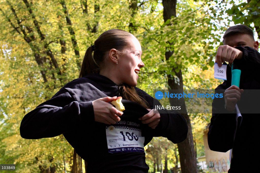LVIV, UKRAINE, OCTOBER 10, 2026: Around 200 participants take part in the PROBIG | SviTY Run charity event in Lviv to raise funds for children and adolescents affected by the war in Ukraine. Organized by Kids of Ukraine in collaboration with PROBIG and event partners, the fundraiser featured 2.5-kilometer and 5-kilometer races, a children's race and a special race for mothers. Proceeds will support the SviTY program, which operates four psychosocial support centers in Lviv, Khmelnytskyi, Cherkasy and Zhytomyr, providing psychological assistance, social integration activities and educational guidance to adolescents affected by the war. Photo by Catherine Manso / JNA Press. (Photo by Catherine Manso/JNA Press via Nexpher Images)