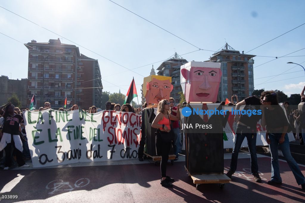 TURIN, ITALY, OCTOBER 10, 2026: Thousands of demonstrators march through the streets of Turin during a regional protest in solidarity with Palestine. Participants from across the Piedmont region gathered for the demonstration organized by Torino per Gaza, waving Palestinian flags and carrying banners as they marched through the city center. The procession passed through several neighborhoods, including Barriera di Milano, before returning toward central Turin. Italian news agency ANSA estimated attendance at around 8,000, while organizers claimed 20,000 participants. Photo by Camilla Baronetto / JNA Press. (Photo by Camilla Baronetto/JNA Press via Nexpher Images)