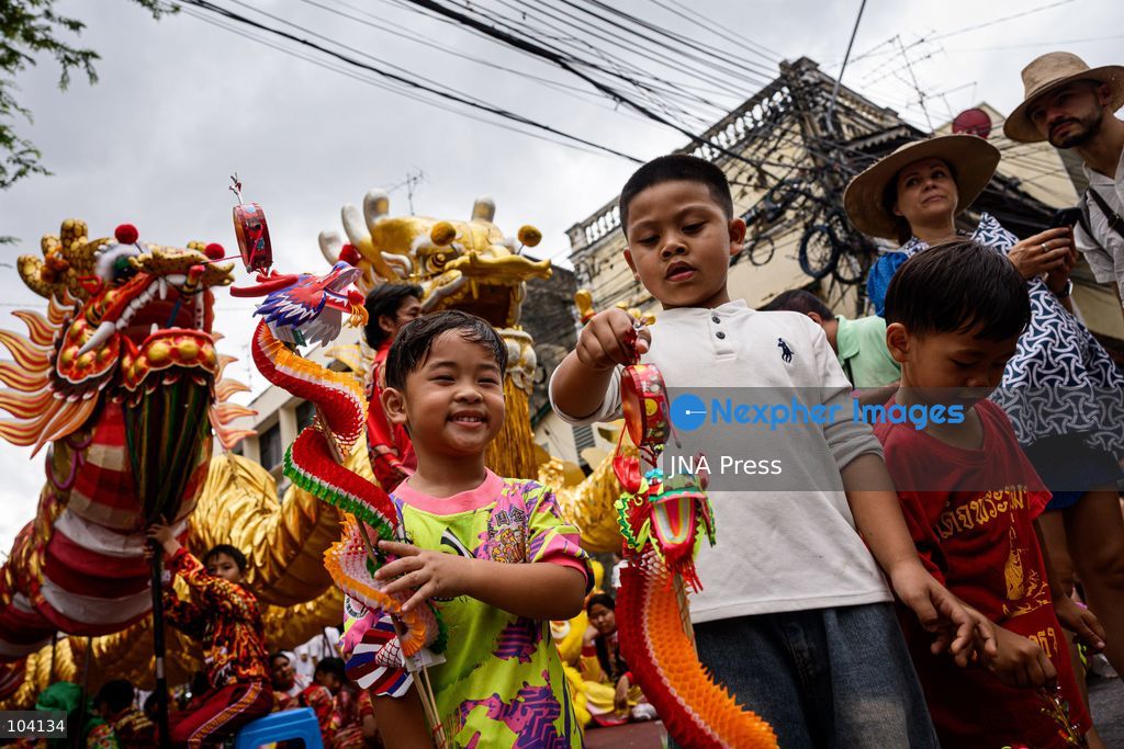 BANGKOK, THAILAND, OCTOBER 11, 2026: Devotees and performers take part in the annual deity procession organized by the Tiger God Shrine in Bangkok. The celebration features Chinese religious traditions including a procession of deities, Yingge performances, lion dances and dragon dances, as worshippers gather to pay respects and seek blessings. According to the shrine's tradition, the annual observance commemorates the day Tua Lao Eia Kong attained spiritual enlightenment. Photo by Watsawat Koktabtim / JNA Press. (Photo by Watsawat "James" Koktabtim/JNA Press via Nexpher Images)