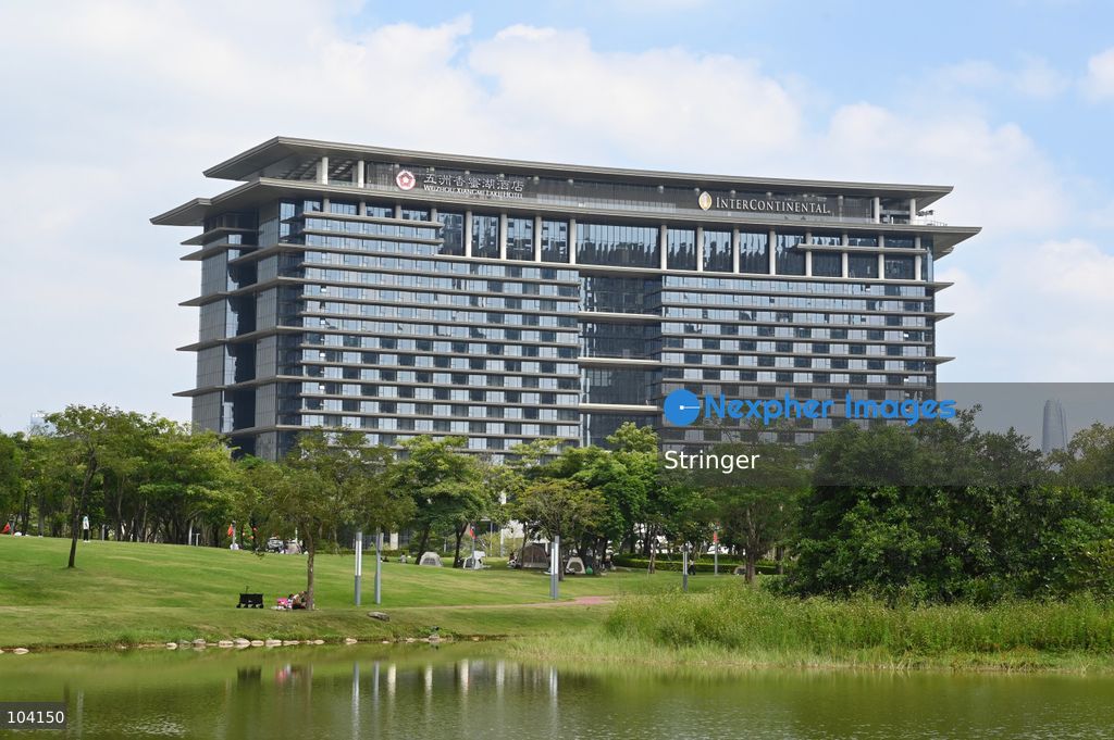 A hotel of InterContinental Shenzhen Greater Bay Area near the APEC Summit of Shenzhen International Communication Center on October 11, 2026 in Shenzhen, China. (Photo by Stringer/Nexpher Images)