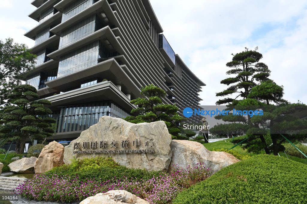 The APEC Summit of Shenzhen International Communication Center on October 11, 2026 in Shenzhen, China. The APEC meeting will be held here in Shenzhen in November. (Photo by Stringer/Nexpher Images)