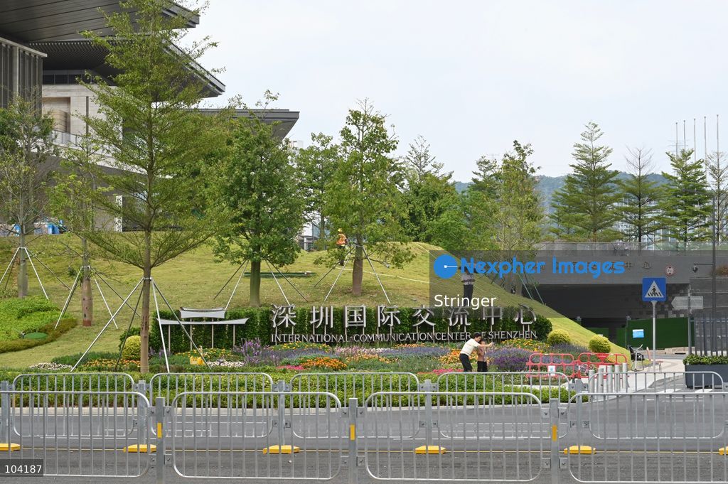 The APEC Summit of Shenzhen International Communication Center on October 11, 2026 in Shenzhen, China. The APEC meeting will be held here in Shenzhen in November. (Photo by Stringer/Nexpher Images)