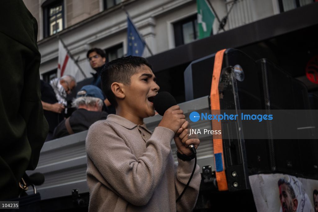 MILAN, ITALY, OCTOBER 10, 2026: Thousands of demonstrators march through central Milan in solidarity with Palestinians, marking three years since the start of the war in Gaza. Protesters carry Palestinian flags, banners and placards as they march from Piazza della Repubblica toward Piazza San Babila, calling for an end to Israel's military operations in Gaza, an arms embargo and the suspension of agreements with Israel. The demonstration was part of a nationwide mobilization organized by Palestinian groups and supporting organizations across Italy. Photo by Nadia Caimi / JNA Press. (Photo by Nadia Caimi/JNA Press via Nexpher Images)
