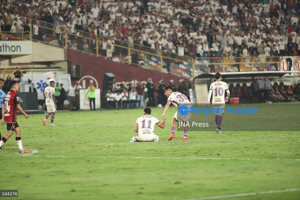 LIMA, PERU, OCTOBER 10, 2026: Matchday 11 of the Peruvian Clausura tournament, in which Universitario de Deportes hosted FBC Melgar at the Estadio Monumental in Lima, Peru. The match ended 2-2. Photo by Sebastián Ulises Blanco Salazar / JNA Press (Photo by Sebastián Ulises Blanco Salazar/JNA Press via Nexpher Images)