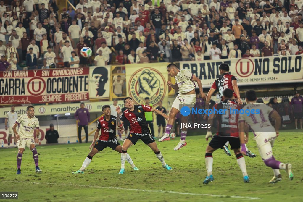 LIMA, PERU, OCTOBER 10, 2026: Matchday 11 of the Peruvian Clausura tournament, in which Universitario de Deportes hosted FBC Melgar at the Estadio Monumental in Lima, Peru. The match ended 2-2. Photo by Sebastián Ulises Blanco Salazar / JNA Press (Photo by Sebastián Ulises Blanco Salazar/JNA Press via Nexpher Images)