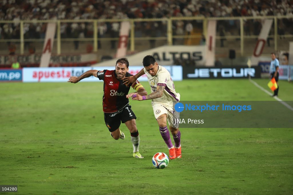 LIMA, PERU, OCTOBER 10, 2026: Matchday 11 of the Peruvian Clausura tournament, in which Universitario de Deportes hosted FBC Melgar at the Estadio Monumental in Lima, Peru. The match ended 2-2. Photo by Sebastián Ulises Blanco Salazar / JNA Press (Photo by Sebastián Ulises Blanco Salazar/JNA Press via Nexpher Images)