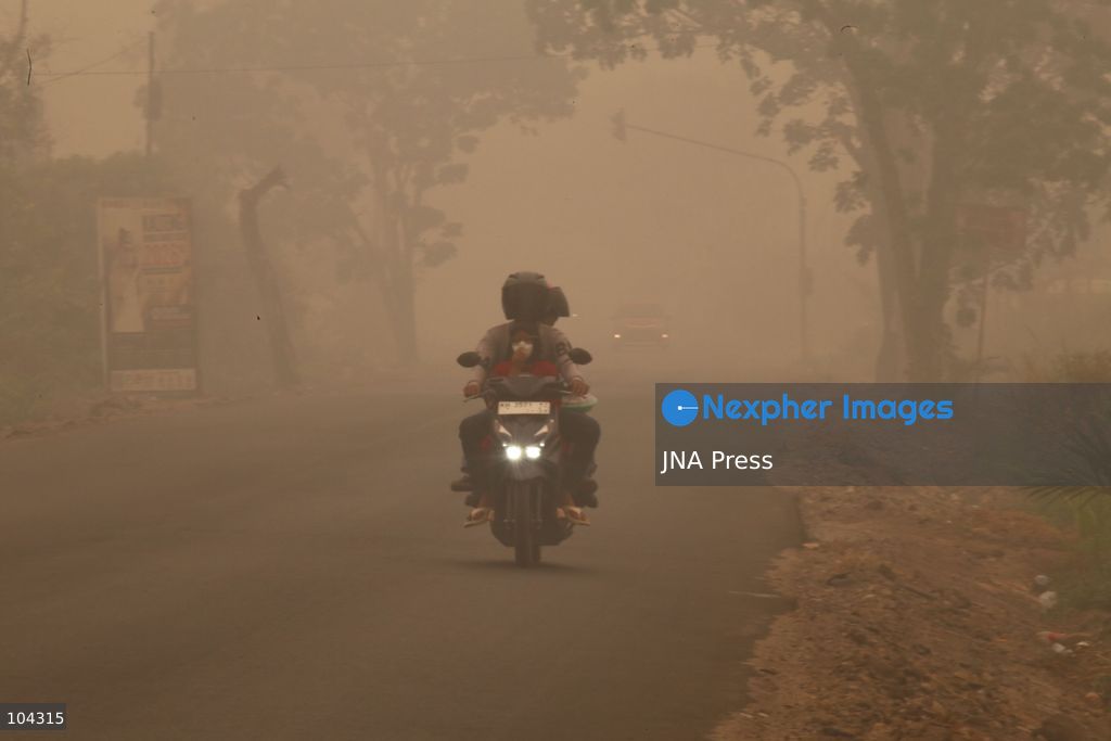 PALANGKA RAYA, CENTRAL KALIMANTAN, INDONESIA, OCTOBER 11, 2026: Members of Indonesia's Manggala Agni forest fire brigade work to extinguish a forest fire in the Sebangau area of Palangka Raya, Central Kalimantan. The firefighting team has been responding to fires affecting forests and community land in the region during the dry season. Photo by Regina Safri / JNA Press. (Photo by Regina Safri/JNA Press via Nexpher Images)