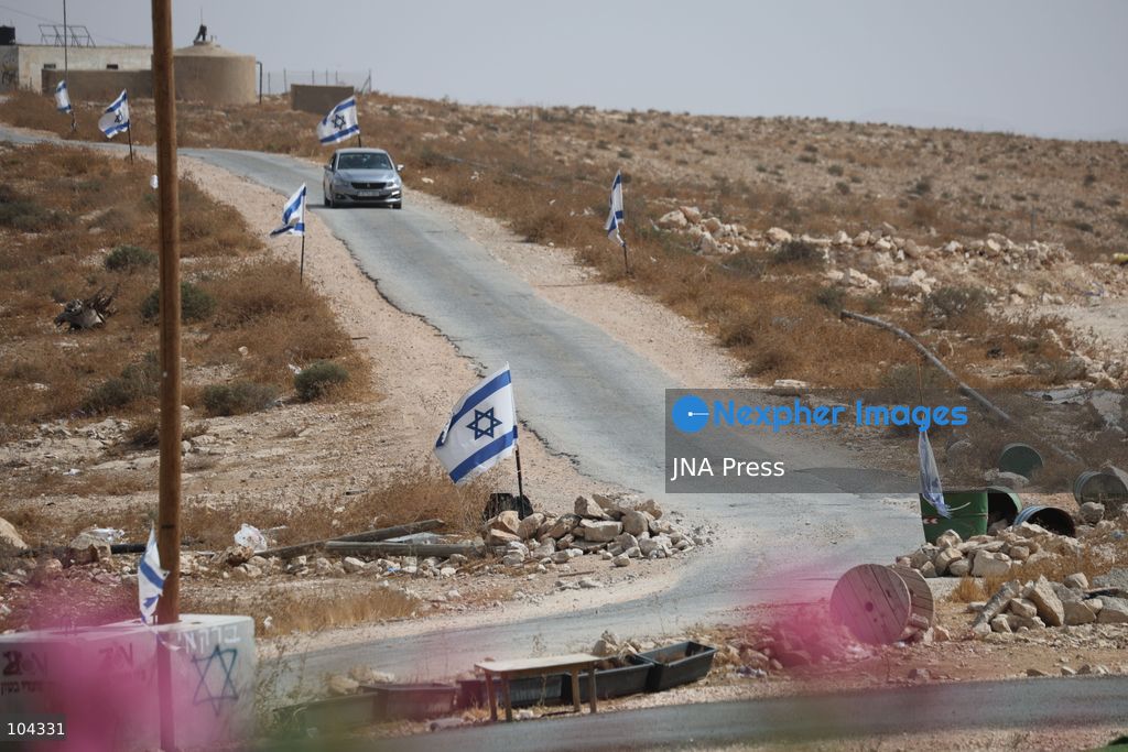 UMM AL-KHAIR, MASAFER YATTA, OCCUPIED WEST BANK, OCTOBER 11, 2026: Israeli settlers placed barbed wire in the sheep pen yard and plastic sheets in front of the windows of the Salem al-Hathaleen family home in Umm al-Khair, Masafer Yatta, south of Hebron. The Israeli military subsequently declared the area a closed military zone, preventing the family from accessing the sheep pen and backyard, where a newly established settler outpost is located. Photo by Mosab Shawer / JNA Press. (Photo by Mosab shawer/JNA Press via Nexpher Images)