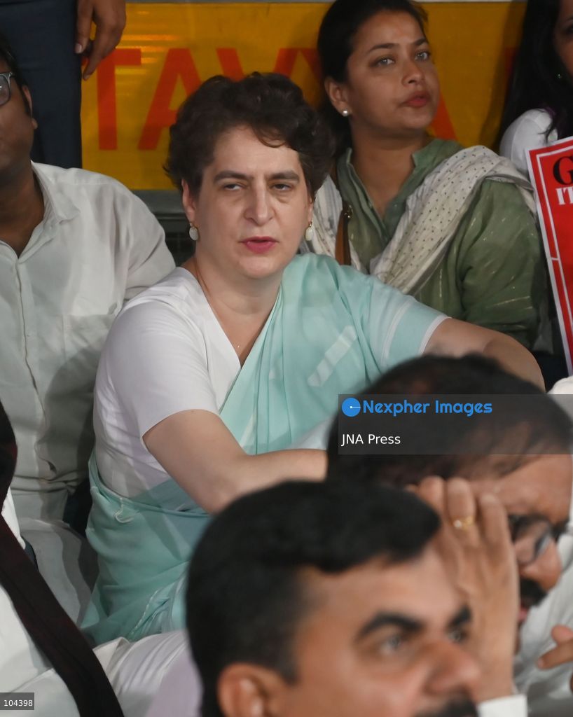 NEW DELHI, INDIA, OCTOBER 9, 2026: Indian opposition leader Rahul Gandhi leads lawmakers from the INDIA bloc in a march from Parliament towards Rashtrapati Bhavan in New Delhi. The opposition delegation sought to meet President Droupadi Murmu to raise concerns over the functioning of the Election Commission of India. Photo by Vishal Kapoor / JNA Press. (Photo by Vishal Kapoor/JNA Press via Nexpher Images)