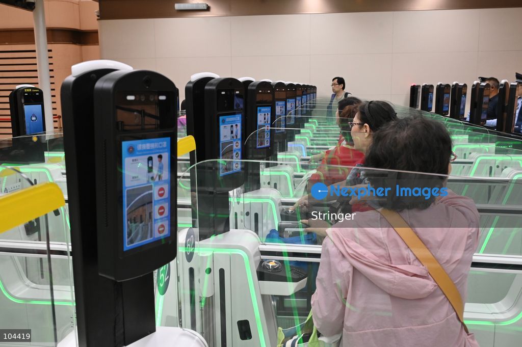 Tourists using E-channel to Hong Kong from Huanggang Port on October 12, 2026 in Shenzhen, China. Huanggang Port officially opened for operation today. (Photo by Stringer/Nexpher Images)