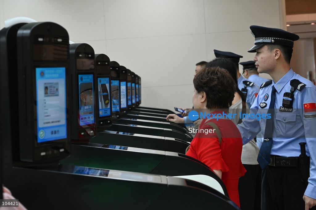 Tourists using E-channel to Hong Kong from Huanggang Port on October 12, 2026 in Shenzhen, China. Huanggang Port officially opened for operation today. (Photo by Stringer/Nexpher Images)