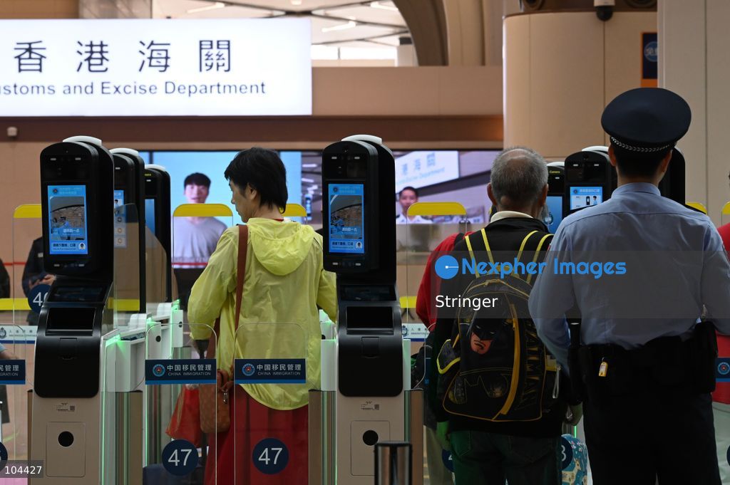 Tourists using E-channel to Hong Kong from Huanggang Port on October 12, 2026 in Shenzhen, China. Huanggang Port officially opened for operation today. (Photo by Stringer/Nexpher Images)