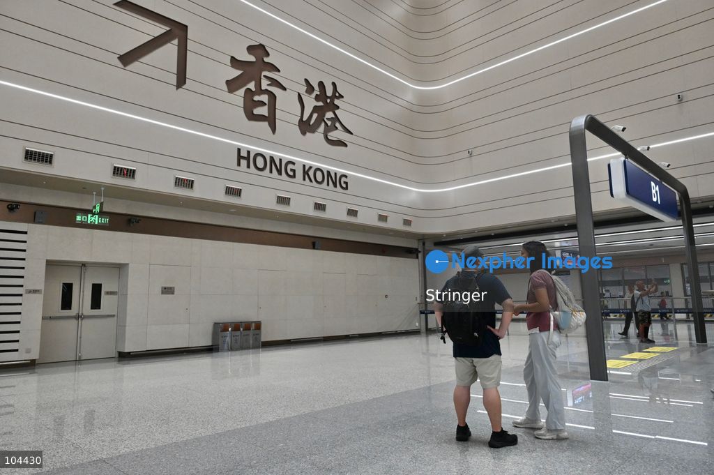 Tourists going to Hong Kong from Huanggang Port on October 12, 2026 in Shenzhen, China. Huanggang Port officially opened for operation today. (Photo by Stringer/Nexpher Images)