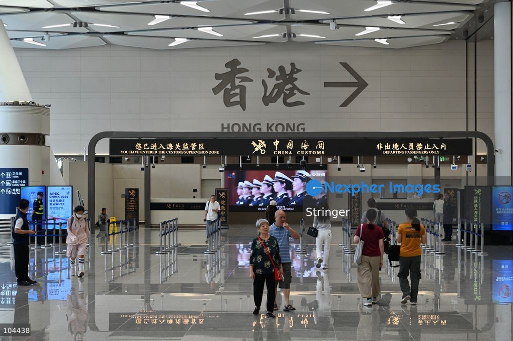 Tourists walking at Huanggang Port on October 12, 2026 in Shenzhen, China. Huanggang Port officially opened for operation today. (Photo by Stringer/Nexpher Images)