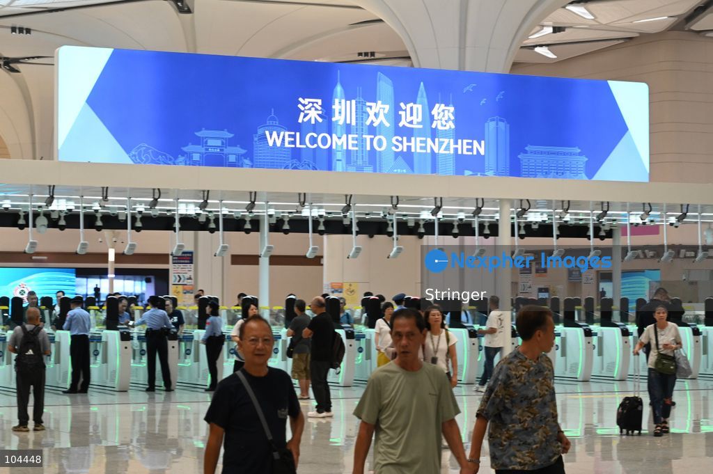 Tourist walking at Huanggang Port on October 12, 2026 in Shenzhen, China. Huanggang Port officially opened for operation today. (Photo by Stringer/Nexpher Images)