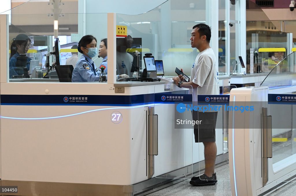 Tourist checking at Huanggang Port on October 12, 2026 in Shenzhen, China. Huanggang Port officially opened for operation today. (Photo by Stringer/Nexpher Images)