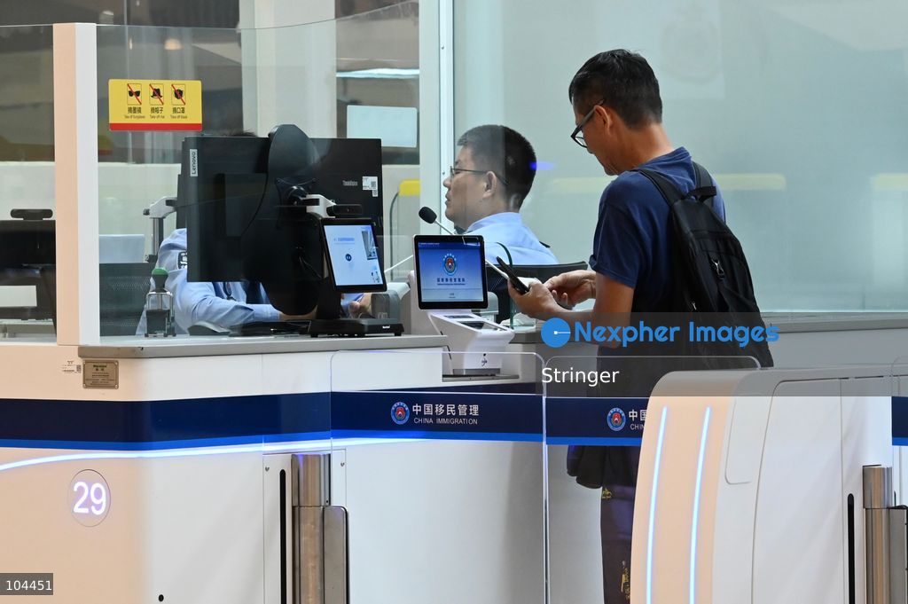 Tourist checking at Huanggang Port on October 12, 2026 in Shenzhen, China. Huanggang Port officially opened for operation today. (Photo by Stringer/Nexpher Images)