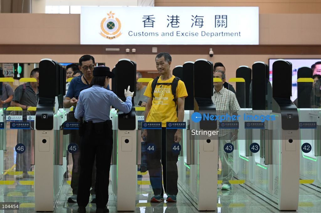 Tourists checking at Huanggang Port on October 12, 2026 in Shenzhen, China. Huanggang Port officially opened for operation today. (Photo by Stringer/Nexpher Images)