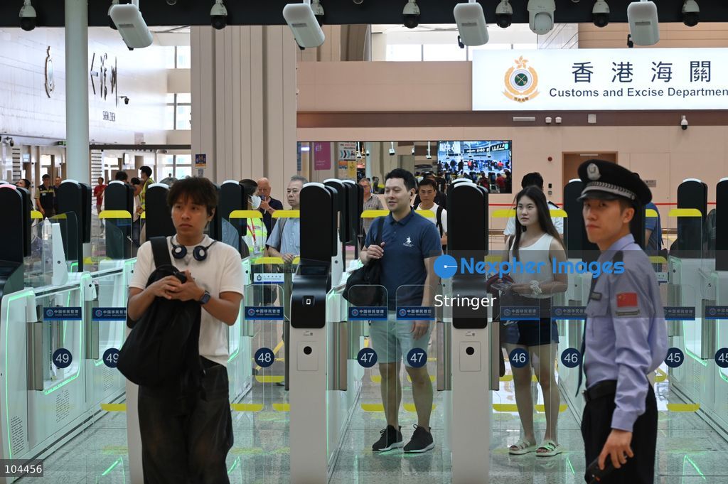 Tourists checking at Huanggang Port on October 12, 2026 in Shenzhen, China. Huanggang Port officially opened for operation today. (Photo by Stringer/Nexpher Images)