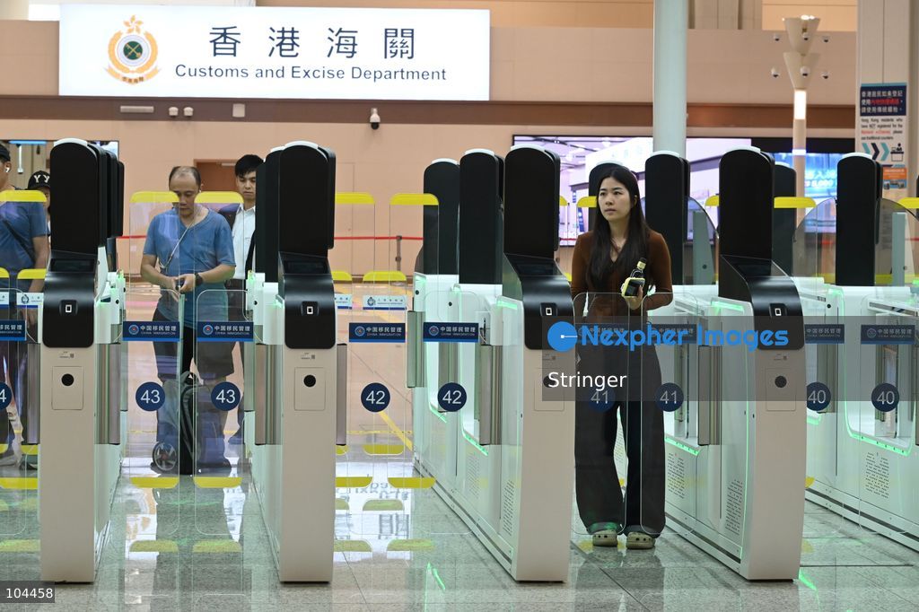 Tourists checking at Huanggang Port on October 12, 2026 in Shenzhen, China. Huanggang Port officially opened for operation today. (Photo by Stringer/Nexpher Images)