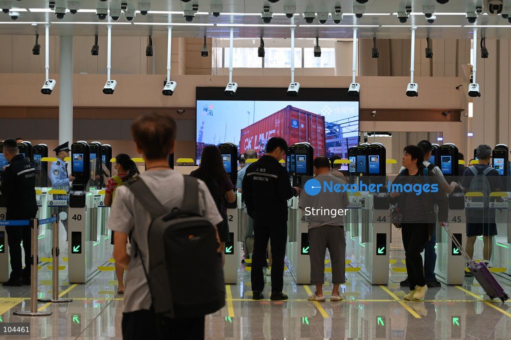 Tourists going to checking at Huanggang Port on October 12, 2026 in Shenzhen, China. Huanggang Port officially opened for operation today. (Photo by Stringer/Nexpher Images)