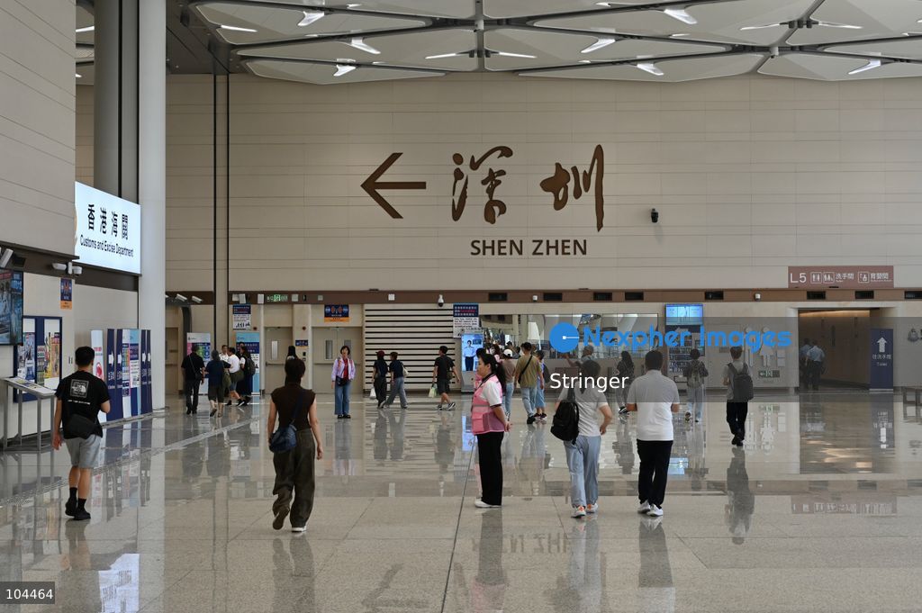 Tourists going to Shenzhen at Huanggang Port on October 12, 2026 in Shenzhen, China. Huanggang Port officially opened for operation today. (Photo by Stringer/Nexpher Images)