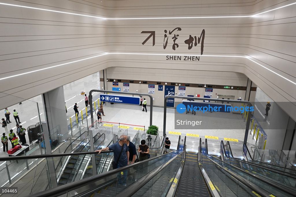 Tourists going to Shenzhen at Huanggang Port on October 12, 2026 in Shenzhen, China. Huanggang Port officially opened for operation today. (Photo by Stringer/Nexpher Images)