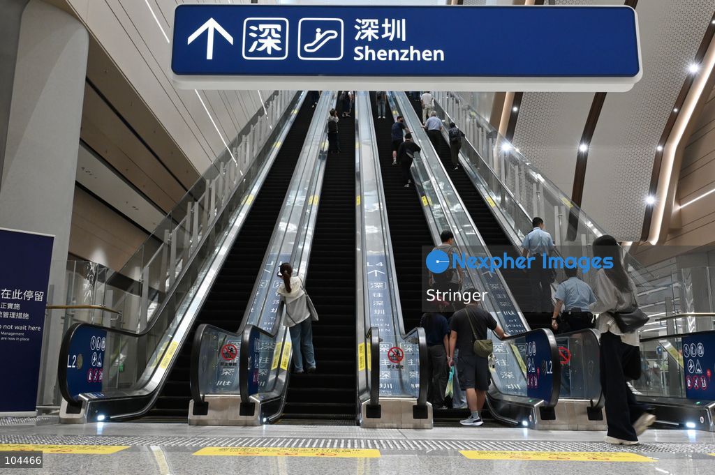 Tourists going to Shenzhen at Huanggang Port on October 12, 2026 in Shenzhen, China. Huanggang Port officially opened for operation today. (Photo by Stringer/Nexpher Images)
