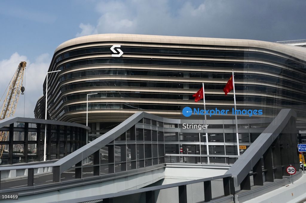 A general view showing Huanggang Port building on October 12, 2026 in Shenzhen, China. Huanggang Port officially opened for operation today. (Photo by Stringer/Nexpher Images)