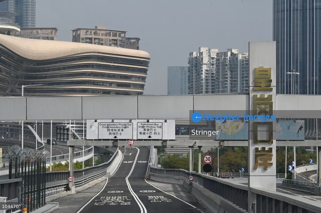A general view showing Huanggang Port building on October 12, 2026 in Shenzhen, China. Huanggang Port officially opened for operation today. (Photo by Stringer/Nexpher Images)