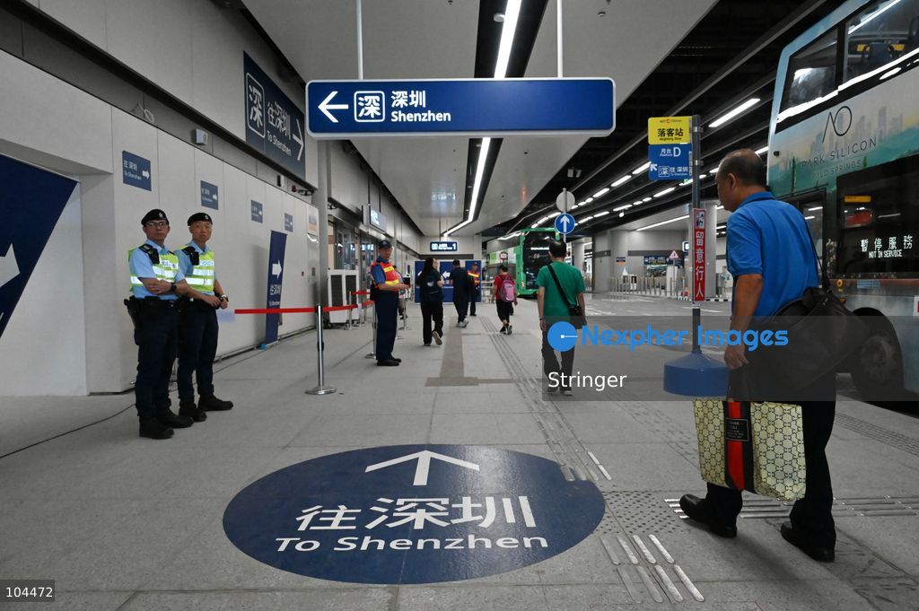 Passengers arriving Huanggang Port on October 12, 2026 in Shenzhen, China. Huanggang Port officially opened for operation today. (Photo by Stringer/Nexpher Images)