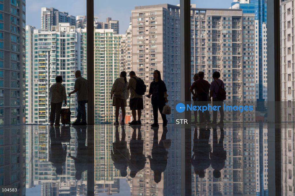 A large viewing area inside Huanggang Port on October 12, 2026 in Shenzhen, China. (Photo by STR/Nexpher Images)