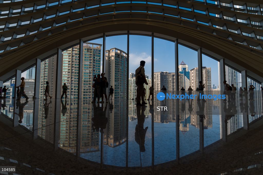 A large viewing area inside Huanggang Port on October 12, 2026 in Shenzhen, China. (Photo by STR/Nexpher Images)