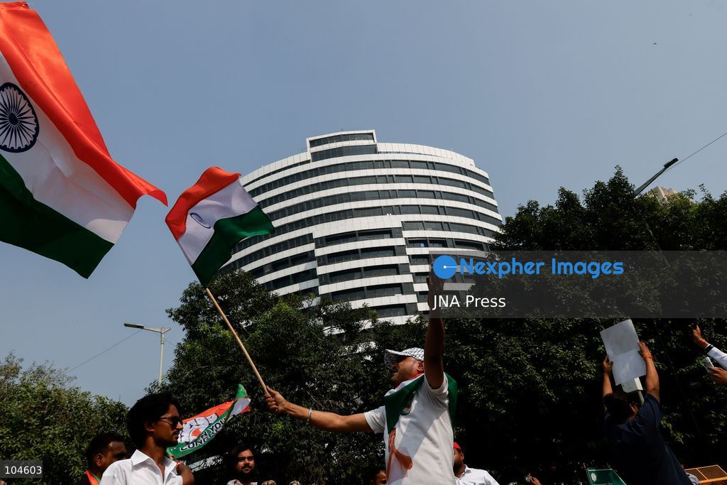 NEW DELHI, INDIA, OCTOBER 12, 2026: Congress leader Rahul Gandhi takes part in a protest march from Barakhamba Road towards the Supreme Court in New Delhi, demanding the resignation of India's Chief Election Commissioner Gyanesh Kumar over alleged irregularities in the Special Intensive Revision (SIR) of electoral rolls. The Election Commission denies wrongdoing. Photo by Vishal Kapoor / JNA Press. (Photo by Vishal Kapoor/JNA Press via Nexpher Images)